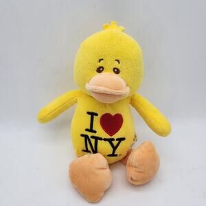 I Love NY Yellow Duckie Duck Plush 8" Souvenir Stuffed Animal Toy 2022